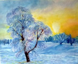 Peinture de LUCIE2: SOLEIL D HIVER