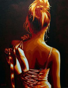 Peinture de guionie jean: Après la Danse