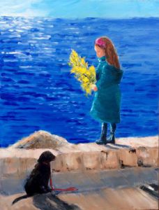 Peinture de Chantal  Urquiza: MIMOSAS DE FEVRIER 