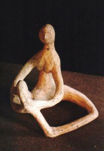 Sculpture de ALG: sculpture femme assise