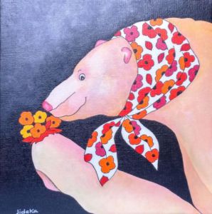 Peinture de Jideka: Réchauffement climatique n°6