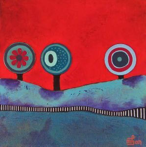 Peinture de Marie-Pierre JAN: Power Flowers 3