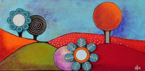 Peinture de Marie-Pierre JAN: Power Flowers 4