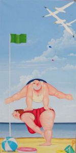 Peinture de Alain Willette: saute mouton