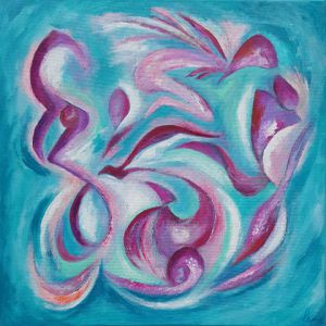 Peinture de Liliane CIMA: fée pirouette