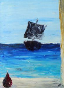 Peinture de Roselin-Art: Le retour de Thésée. Peinture à l'huile