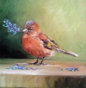 Peinture de chrispaint-flowers: Le petit pinson