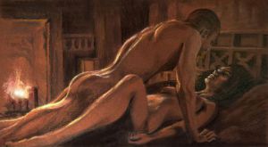 Dessin de Jean Levant: Récompense du guerrier