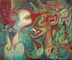 Peinture de Patrick Guerchet: ACTEON