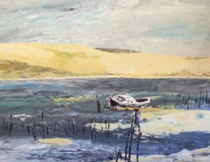 Peinture de francoise ader: dune du Pyla