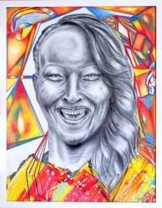 Dessin de Myriam Bonnet: La joie est dans la couleur