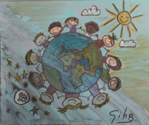 Peinture de iridium: planete Utopia