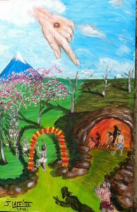 Peinture de LAFFITTE Jacky: Jugement dernier