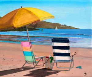 Peinture de Henri SACCHI: Farniente 