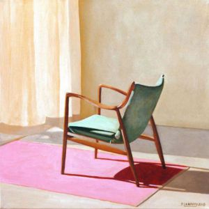 Peinture de Patrice Lannoy: Intérieur N°62 Einstein On A Seat