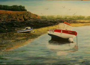 Peinture de Andr JAVEL: Pointe bretonne
