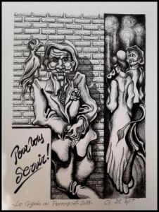 Dessin de Charles De Wit: - Le Gigolo au Perroquet -