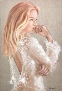 Peinture de MARTINE GREGOIRE: SONGEUSE