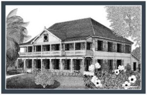 Dessin de Francois MOLL: 20 - Musée Saint James - Sainte Marie - Martinique