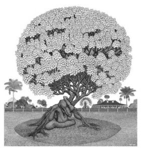 Dessin de Francois MOLL: ARBORESCENCE