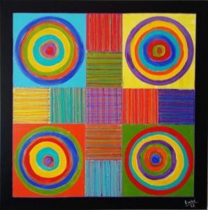 Peinture de Embe: petits chevaux