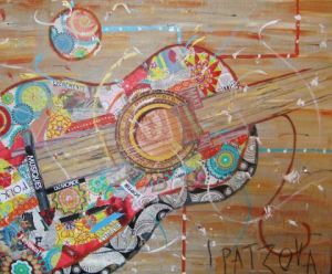 Peinture de Isa Patzova: Construction instrumentale n°15