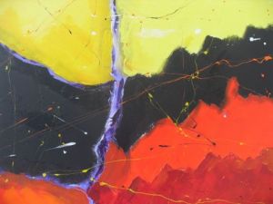 Peinture de jean-marc gayraud: Sans titre, expression libre.