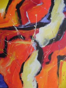 Peinture de jean-marc gayraud: Sans titre, expression libre.