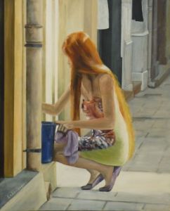 Peinture de Leboulanger: Avant l'arrivée des clientes