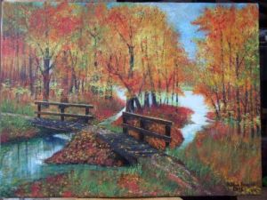 Peinture de JACQUES-SIMON BILLIAU: sous-bois