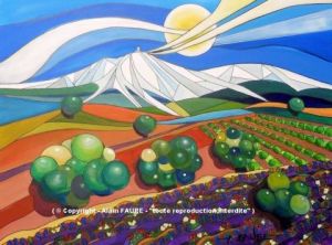 Peinture de ALAIN FAURE: DOUX VENTOUX