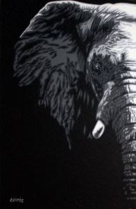 Peinture de guionie jean: Elephantstory
