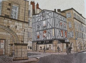 Oeuvre de VISNA: Angle Rue Dupaty et Rue du Palais