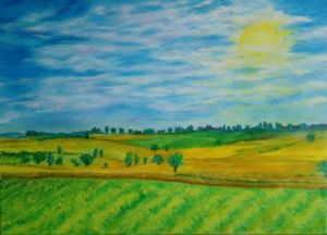 Peinture de LUCIE2: A LA CAMPAGNE