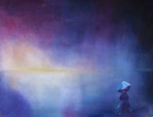 Oeuvre de Marie-Pierre JAN: sous la pluie