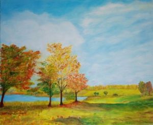 Peinture de LUCIE2: AUTOMNE ENSOLEILLE