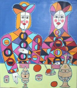 Peinture de ANTOINE MELLADO: Le banquet 4.