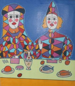 Peinture de ANTOINE MELLADO: le banquet 6.