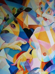 Peinture de Catherine Cisinski Catski: sein nu