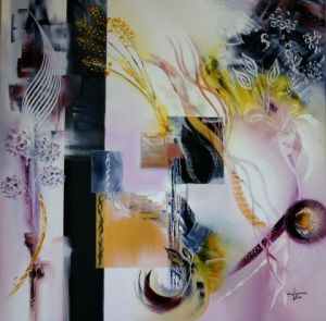 Peinture de Sophie SIROT: Le souffle du vent