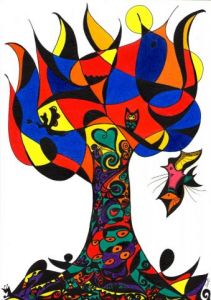 Dessin de Sol: L'arbre aux esprits