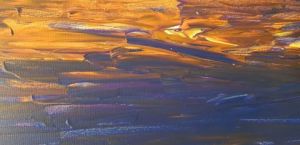 Peinture de GHIS: couché de soleil