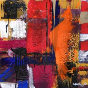 Peinture de Cédric BAREAU: Quantique