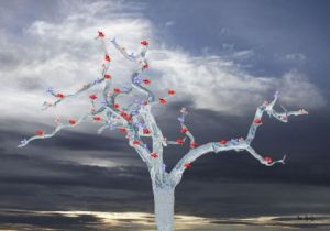 Art_numerique de Max Parisot du Lyaumont: Arbre glacé