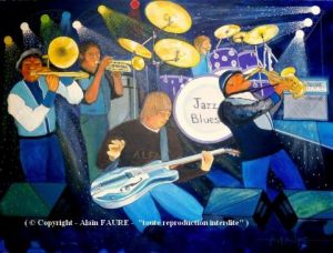 Peinture de ALAIN FAURE: JAZZ BLUES
