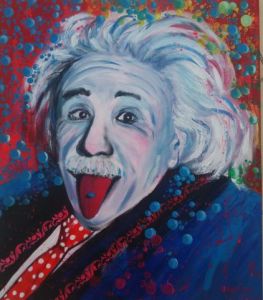 Peinture de Chantal  Urquiza: Petit grain bleu de folie 