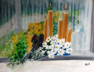 Peinture de als: les bougies