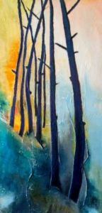 Peinture de PATRICIA LE BERRE: Nature épousée ou La force de l'immobile 5