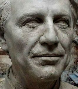 Sculpture de Laurent mc sculpteur portrait: Portrait étape