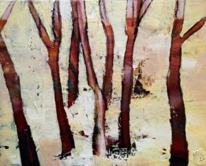 Peinture de PATRICIA LE BERRE: Nature épousée ou La force de l'immobile 3